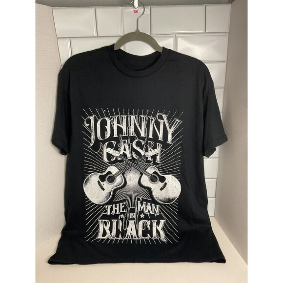 Men's Johnny Cash Short Sleeve T-Shirt Size Medium - Picture 1 of 3